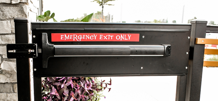 emergency push bar installation in Bracebridge